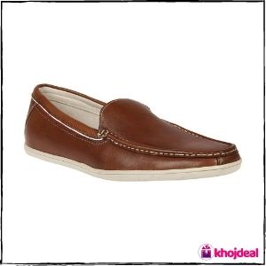 Franco Leone Men's Loafer Shoes (Tan)