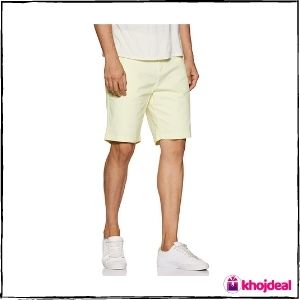 Tommy Hilfiger Men's Regular Fit Cotton Shorts (Wax yellow)